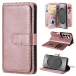 Portafoglio multifunzione con 10 scomparti per carte e custodia in pelle per telefono, For Galaxy S26 FE 5G, For Galaxy S26 Edge 5G, For Galaxy S26 Ultra 5G, For Galaxy S26 5G