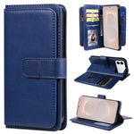 Portafoglio multifunzione con 10 scomparti per carte e custodia in pelle per telefono, For Galaxy S26 FE 5G, For Galaxy S26 Edge 5G, For Galaxy S26 Ultra 5G, For Galaxy S26 5G