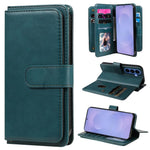 Portafoglio multifunzione con 10 scomparti per carte e custodia in pelle per telefono, For Galaxy S26 FE 5G, For Galaxy S26 Edge 5G, For Galaxy S26 Ultra 5G, For Galaxy S26 5G