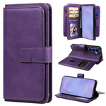 Portafoglio multifunzione con 10 scomparti per carte e custodia in pelle per telefono, For Galaxy S26 FE 5G, For Galaxy S26 Edge 5G, For Galaxy S26 Ultra 5G, For Galaxy S26 5G