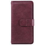 Portafoglio multifunzione con 10 scomparti per carte e custodia in pelle per telefono, For Galaxy S26 FE 5G, For Galaxy S26 Edge 5G, For Galaxy S26 Ultra 5G, For Galaxy S26 5G