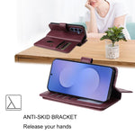 Portafoglio multifunzione con 10 scomparti per carte e custodia in pelle per telefono, For Galaxy S26 FE 5G, For Galaxy S26 Edge 5G, For Galaxy S26 Ultra 5G, For Galaxy S26 5G