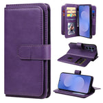 Portafoglio multifunzione con 10 scomparti per carte e custodia in pelle per telefono, For Galaxy S26 FE 5G, For Galaxy S26 Edge 5G, For Galaxy S26 Ultra 5G, For Galaxy S26 5G