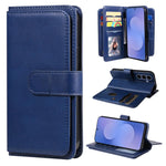 Portafoglio multifunzione con 10 scomparti per carte e custodia in pelle per telefono, For Galaxy S26 FE 5G, For Galaxy S26 Edge 5G, For Galaxy S26 Ultra 5G, For Galaxy S26 5G