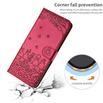 Custodia per telefono in pelle con motivo gatto in rilievo con cordino, For Samsung Galaxy S25 FE 5G, For Samsung Galaxy S25 5G, For Samsung Galaxy S25+ 5G, For Samsung Galaxy S25 Ultra 5G