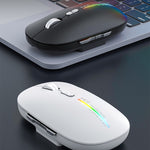 Mouse da gioco wireless silenzioso a 7 pulsanti Bluetooth Dual Mode iMICE G901