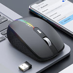 Mouse da gioco wireless silenzioso a 6 tasti a doppia modalità iMICE G904
