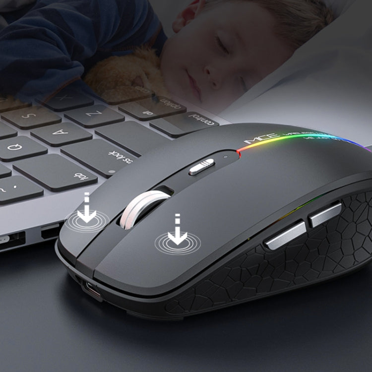 Mouse da gioco wireless silenzioso a 6 tasti a doppia modalità iMICE G904