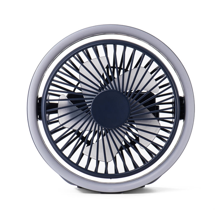 N601 Ventilatore da tavolo girevole a 180 gradi di tipo C con luce ambientale a LED