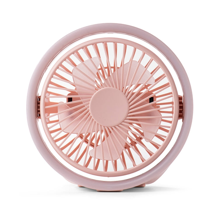 N601 Ventilatore da tavolo girevole a 180 gradi di tipo C con luce ambientale a LED