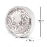 Ventilatore da tavolo girevole 180° con luce LED