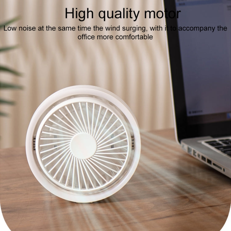 N601 Ventilatore da tavolo girevole a 180 gradi di tipo C con luce ambientale a LED
