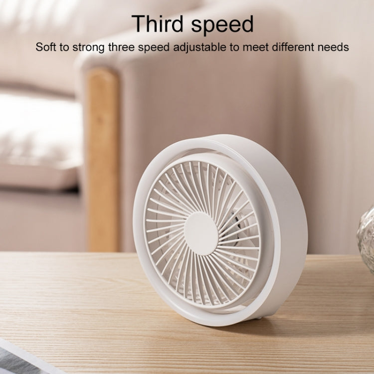 Ventilatore da tavolo girevole 180° con luce LED