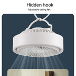 Ventilatore da tavolo girevole 180° con luce LED