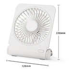 Ventola da tavolo sottile con batteria e ricarica USB Tipo C