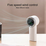 Ventilatore portatile a turbina con display digitale HD N603