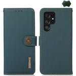 Custodia per telefono RFID in vera pelle KHAZNEH Custer, For Galaxy S26 FE 5G, For Samsung Galaxy S26+ 5G, For Samsung Galaxy S26 Edge 5G, For Samsung Galaxy S26 Ultra 5G, For Samsung Galaxy S26 5G, For Samsung Galaxy S25 FE 5G                         ...