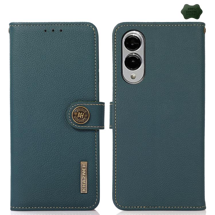 Custodia per telefono RFID in vera pelle KHAZNEH Custer, For Galaxy S26 FE 5G, For Samsung Galaxy S26+ 5G, For Samsung Galaxy S26 Edge 5G, For Samsung Galaxy S26 Ultra 5G, For Samsung Galaxy S26 5G, For Samsung Galaxy S25 FE 5G                         ...