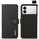 Custodia per telefono RFID in vera pelle KHAZNEH Custer, For Galaxy S26 FE 5G, For Samsung Galaxy S26+ 5G, For Samsung Galaxy S26 Edge 5G, For Samsung Galaxy S26 Ultra 5G, For Samsung Galaxy S26 5G, For Samsung Galaxy S25 FE 5G                         ...