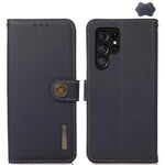 Custodia per telefono RFID in vera pelle KHAZNEH Custer, For Galaxy S26 FE 5G, For Samsung Galaxy S26+ 5G, For Samsung Galaxy S26 Edge 5G, For Samsung Galaxy S26 Ultra 5G, For Samsung Galaxy S26 5G, For Samsung Galaxy S25 FE 5G                         ...