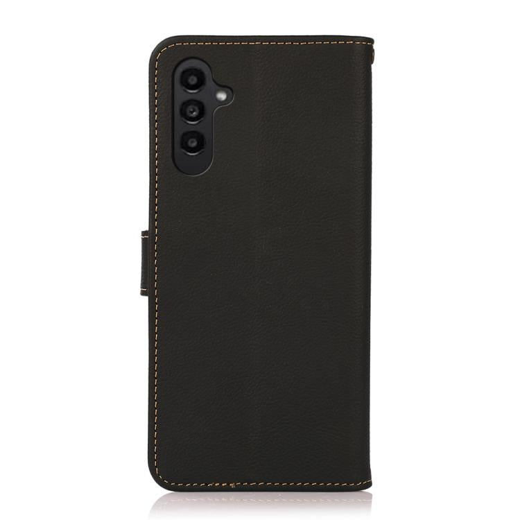 Custodia per telefono RFID in vera pelle KHAZNEH Custer, For Galaxy S26 FE 5G, For Samsung Galaxy S26+ 5G, For Samsung Galaxy S26 Edge 5G, For Samsung Galaxy S26 Ultra 5G, For Samsung Galaxy S26 5G, For Samsung Galaxy S25 FE 5G                         ...