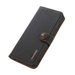 Custodia per telefono RFID in vera pelle KHAZNEH Custer, For Galaxy S26 FE 5G, For Samsung Galaxy S26+ 5G, For Samsung Galaxy S26 Edge 5G, For Samsung Galaxy S26 Ultra 5G, For Samsung Galaxy S26 5G, For Samsung Galaxy S25 FE 5G                         ...