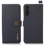 Custodia per telefono RFID in vera pelle KHAZNEH Custer, For Galaxy S26 FE 5G, For Samsung Galaxy S26+ 5G, For Samsung Galaxy S26 Edge 5G, For Samsung Galaxy S26 Ultra 5G, For Samsung Galaxy S26 5G, For Samsung Galaxy S25 FE 5G                         ...