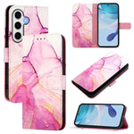 PT003 Custodia per telefono in pelle con motivo marmo, For Samsung Galaxy S26 5G, For Samsung Galaxy S25 Edge 5G, For Samsung Galaxy S24 FE 5G