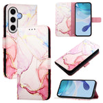 PT003 Custodia per telefono in pelle con motivo marmo, For Samsung Galaxy S26 5G, For Samsung Galaxy S25 Edge 5G, For Samsung Galaxy S24 FE 5G