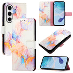 PT003 Custodia per telefono in pelle con motivo marmo, For Samsung Galaxy S26 5G, For Samsung Galaxy S25 Edge 5G, For Samsung Galaxy S24 FE 5G