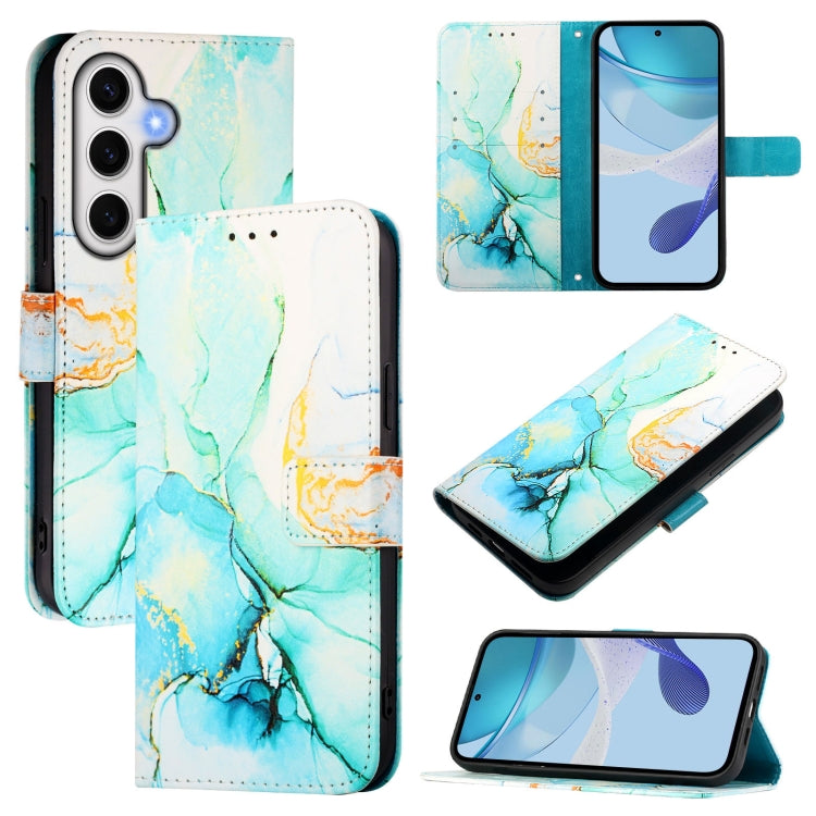 PT003 Custodia per telefono in pelle con motivo marmo, For Samsung Galaxy S26 5G, For Samsung Galaxy S25 Edge 5G, For Samsung Galaxy S24 FE 5G