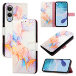 PT003 Custodia per telefono in pelle con motivo marmo, For Samsung Galaxy S26 5G, For Samsung Galaxy S25 Edge 5G, For Samsung Galaxy S24 FE 5G