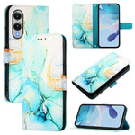 PT003 Custodia per telefono in pelle con motivo marmo, For Samsung Galaxy S26 5G, For Samsung Galaxy S25 Edge 5G, For Samsung Galaxy S24 FE 5G