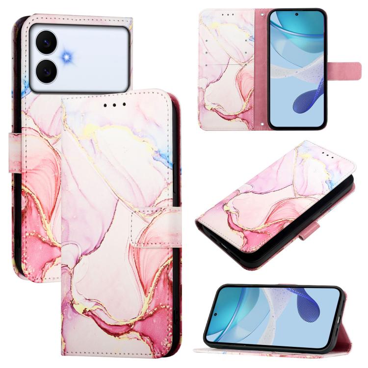PT003 Custodia per telefono in pelle con motivo marmo, For Galaxy S26 FE 5G, For Samsung Galaxy S26+ 5G, For Samsung Galaxy S26 Edge 5G, For Samsung Galaxy S26 Ultra 5G