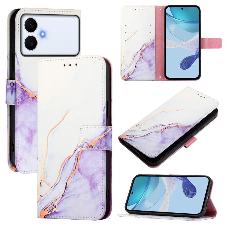 PT003 Custodia per telefono in pelle con motivo marmo, For Galaxy S26 FE 5G, For Samsung Galaxy S26+ 5G, For Samsung Galaxy S26 Edge 5G, For Samsung Galaxy S26 Ultra 5G