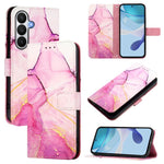PT003 Custodia per telefono in pelle con motivo marmo, For Samsung Galaxy S26 5G, For Samsung Galaxy S25 Edge 5G, For Samsung Galaxy S24 FE 5G