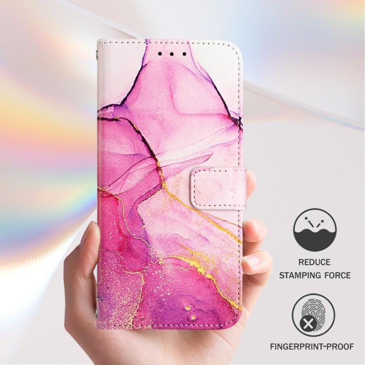 PT003 Custodia per telefono in pelle con motivo marmo, For Samsung Galaxy S26 5G, For Samsung Galaxy S25 Edge 5G, For Samsung Galaxy S24 FE 5G