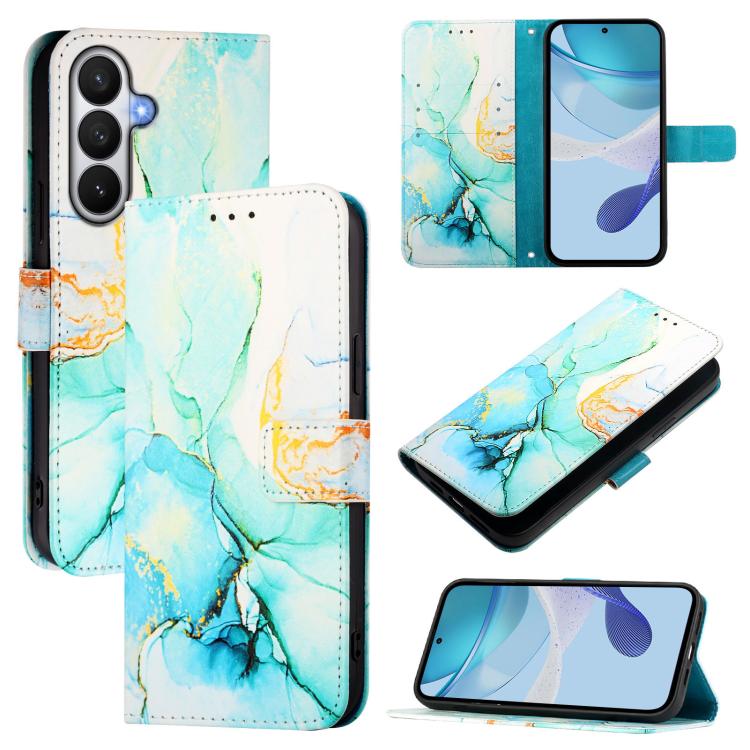 PT003 Custodia per telefono in pelle con motivo marmo, For Samsung Galaxy S26 5G, For Samsung Galaxy S25 Edge 5G, For Samsung Galaxy S24 FE 5G