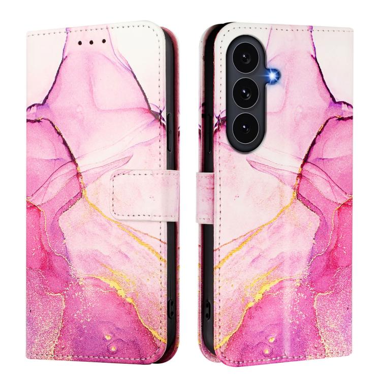 PT003 Custodia per telefono in pelle con motivo marmo, For Galaxy S26 FE 5G, For Samsung Galaxy S26+ 5G, For Samsung Galaxy S26 Edge 5G, For Samsung Galaxy S26 Ultra 5G