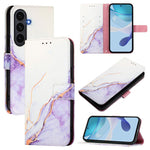 PT003 Custodia per telefono in pelle con motivo marmo, For Galaxy S26 FE 5G, For Samsung Galaxy S26+ 5G, For Samsung Galaxy S26 Edge 5G, For Samsung Galaxy S26 Ultra 5G