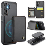 Custodia per telefono in pelle RFID stile magnetico aziendale JEEHOOD J05, For Samsung Galaxy A35 5G, For Samsung Galaxy A15, For Samsung Galaxy A25, For Samsung Galaxy A24 4G