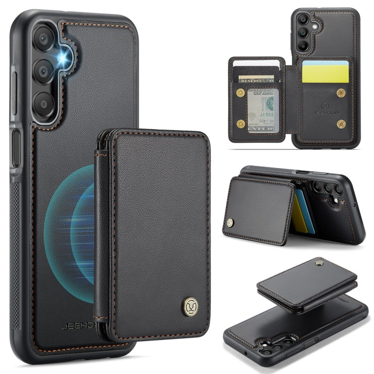 Custodia per telefono in pelle RFID stile magnetico aziendale JEEHOOD J05, For Samsung Galaxy A35 5G, For Samsung Galaxy A15, For Samsung Galaxy A25, For Samsung Galaxy A24 4G