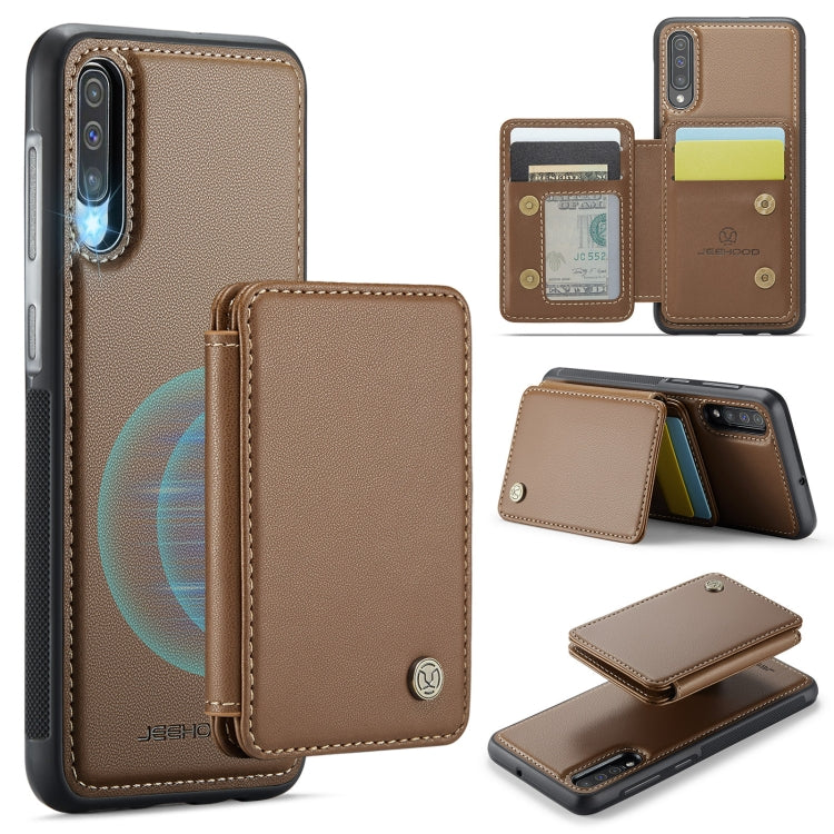 Custodia per telefono in pelle RFID stile magnetico aziendale JEEHOOD J05, For Samsung Galaxy A52 5G / A52 4G, For Samsung Galaxy A52s 5G, For Samsung Galaxy A51 4G, For Samsung Galaxy A50