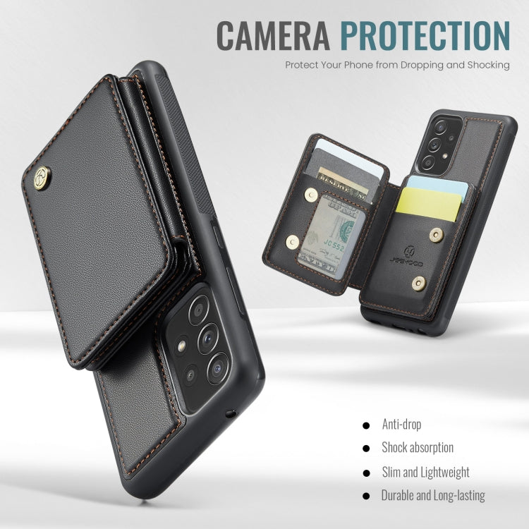 Custodia per telefono in pelle RFID stile magnetico aziendale JEEHOOD J05, For Samsung Galaxy A52 5G / A52 4G, For Samsung Galaxy A52s 5G, For Samsung Galaxy A51 4G, For Samsung Galaxy A50