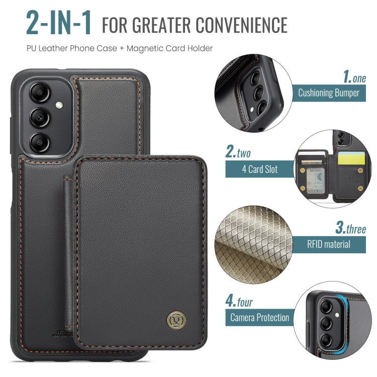 Custodia per telefono in pelle RFID stile magnetico aziendale JEEHOOD J05, For Samsung Galaxy A14 4G / 5G, For Samsung Galaxy A34 5G, For Samsung Galaxy A54 5G, For Samsung Galaxy A23
