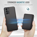 Custodia per telefono in pelle RFID stile magnetico aziendale JEEHOOD J05, For Samsung Galaxy A14 4G / 5G, For Samsung Galaxy A34 5G, For Samsung Galaxy A54 5G, For Samsung Galaxy A23