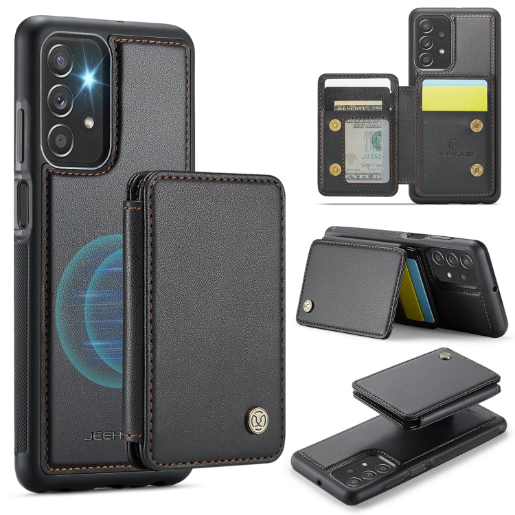 Custodia per telefono in pelle RFID stile magnetico aziendale JEEHOOD J05, For Samsung Galaxy A14 4G / 5G, For Samsung Galaxy A34 5G, For Samsung Galaxy A54 5G, For Samsung Galaxy A23