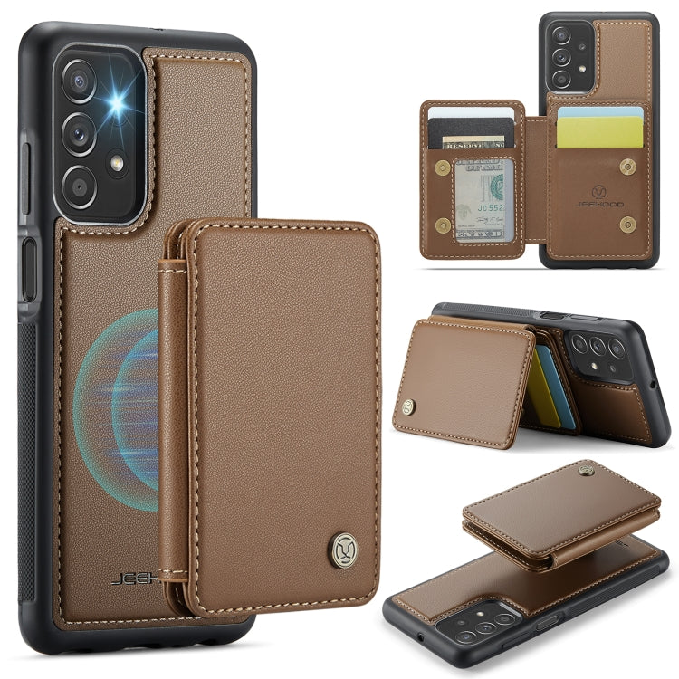 Custodia per telefono in pelle RFID stile magnetico aziendale JEEHOOD J05, For Samsung Galaxy A14 4G / 5G, For Samsung Galaxy A34 5G, For Samsung Galaxy A54 5G, For Samsung Galaxy A23