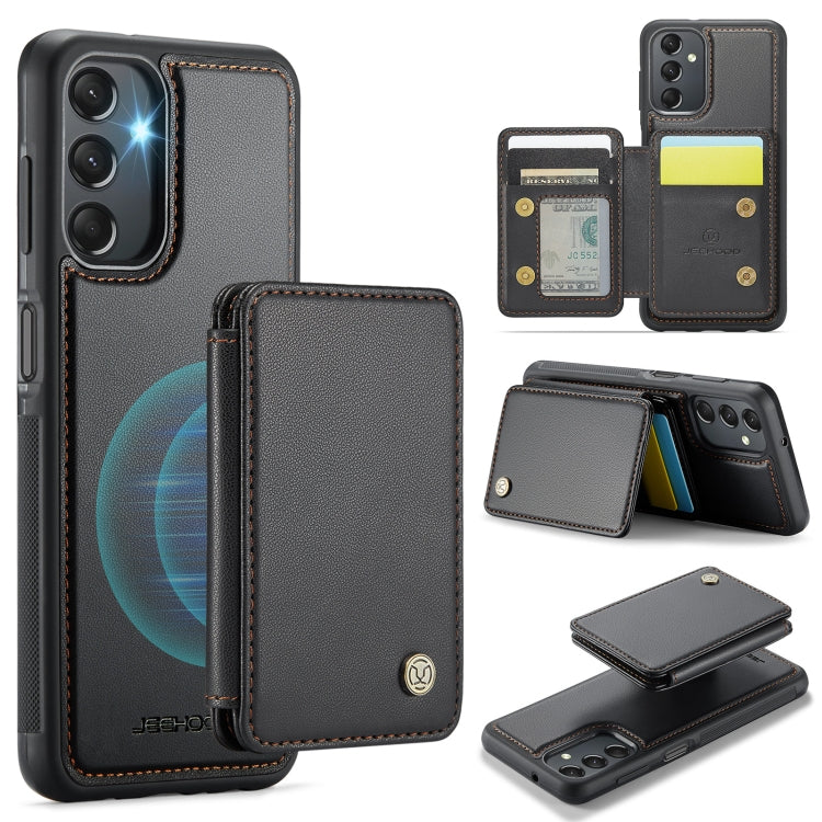 Custodia per telefono in pelle RFID stile magnetico aziendale JEEHOOD J05, For Samsung Galaxy A35 5G, For Samsung Galaxy A15, For Samsung Galaxy A25, For Samsung Galaxy A24 4G