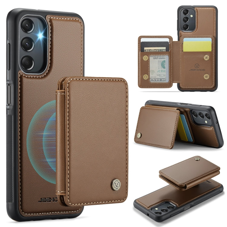 Custodia per telefono in pelle RFID stile magnetico aziendale JEEHOOD J05, For Samsung Galaxy A35 5G, For Samsung Galaxy A15, For Samsung Galaxy A25, For Samsung Galaxy A24 4G